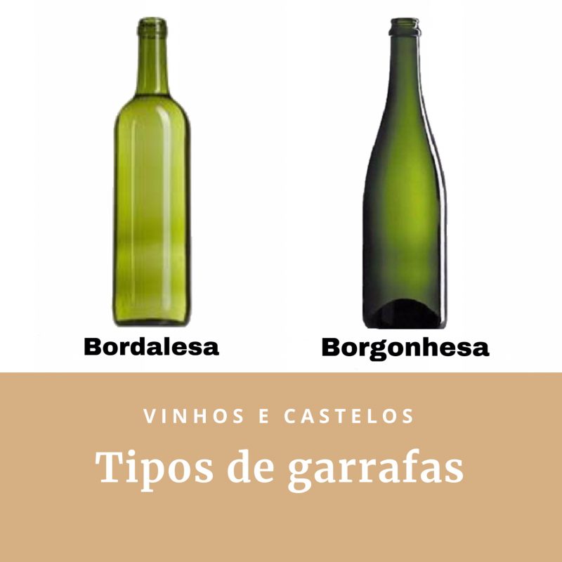 Qual a diferença entre as garrafas Bordalesa e Borgonhesa