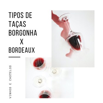 Tipos de taças: Borgonha e Bordeaux